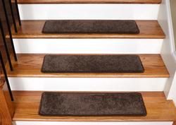 Stair pads with whipped edges, JM Carpet Whipping